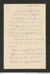 Nachlass Franz Steindachner, Brief von Josef Sturm an Franz Steindachner, Inv.Nr. 526.08, Seite 1